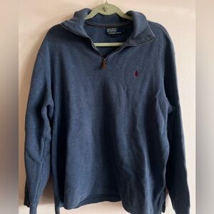 Ralph Lauren Men's Navy Zip-Up Sweater